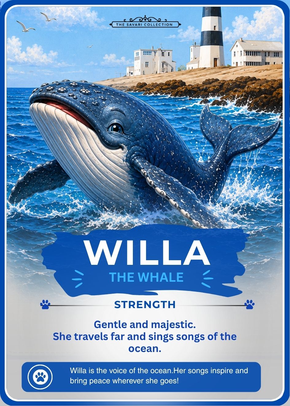 Willa the Whale character card